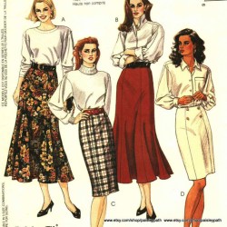 6151 EZ GORED TRUMPET/STRT SKIRTS 3 LENGTHS PATTERN 10-14